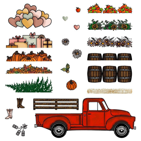 Little Pickup 4x6 Clear Stamp Set