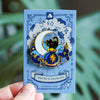 Deep Sky and a Black Cat Enamel Pin