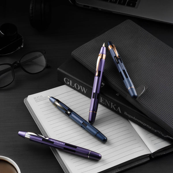 Hepatizon + Silver Eclipse Fountain Pen
