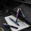 Cobalt Eclipse + Rose Gold Retractable Fountain Pen