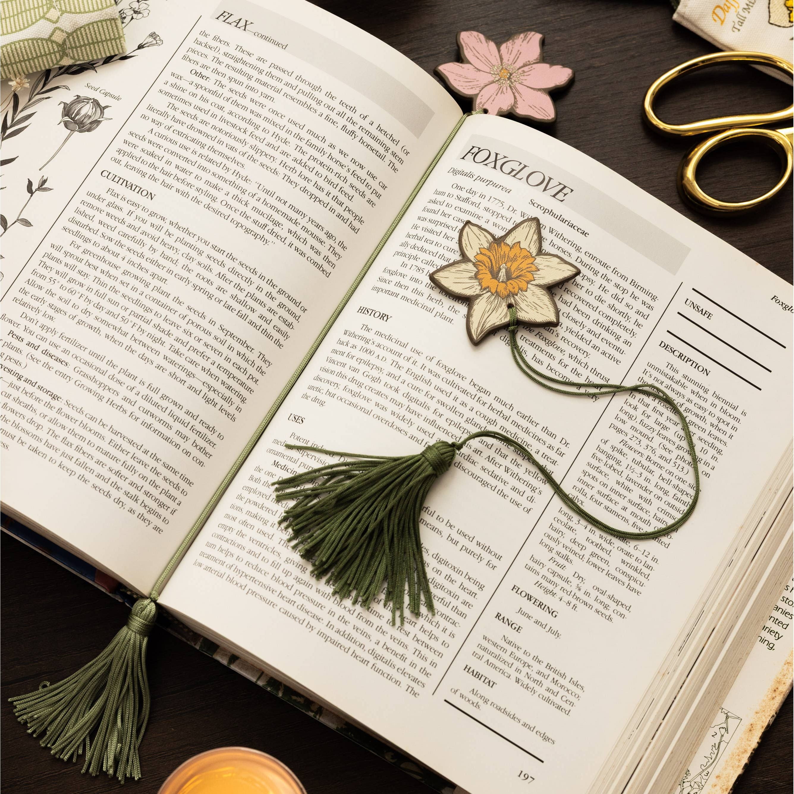 Wildflowers Tassel Bookmark Set