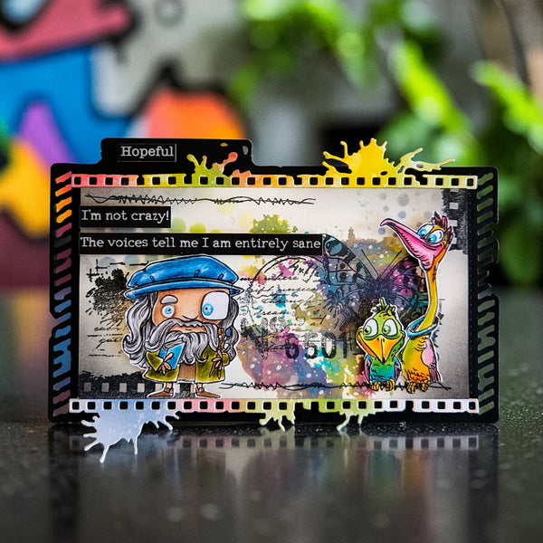 Striped Splash Photo Frame Die Set No. 117