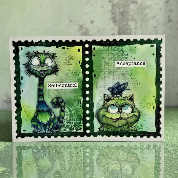 Bee Geometry A7 Clear Stamp Set No. 1341