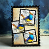Miniature Postage Stamps A7 Clear Stamp Set No. 1443