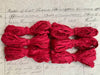 Red Torn Silk Sari Ribbon | 5yd