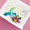 Hummingbird Textures 6x6 Stencil