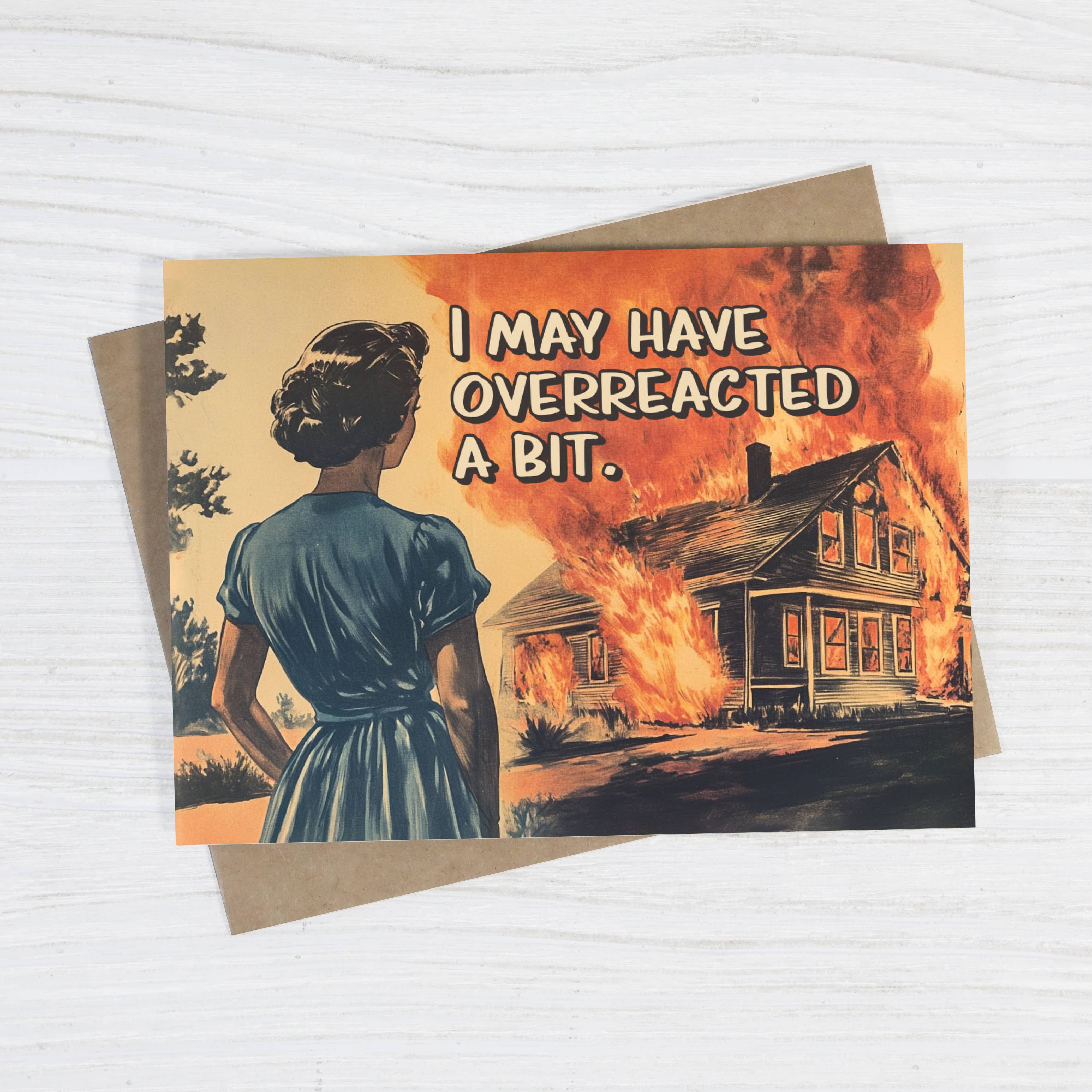 May Have Overreacted a Bit | Apology Card