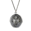 Fortune Favors the Brave Wax Seal Pendant