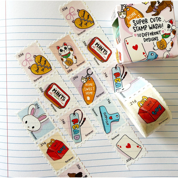 Tiny Treasures Faux-stage Stamp Washi