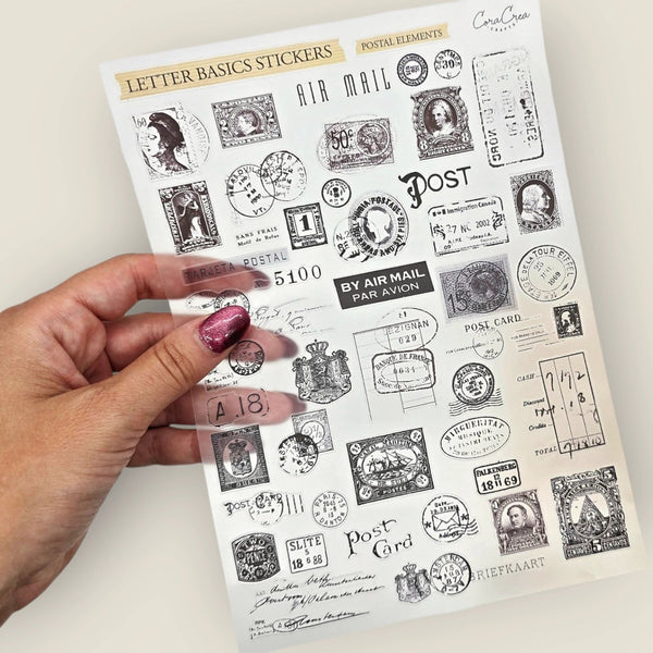 Postal Elements Transparent Sticker Sheet