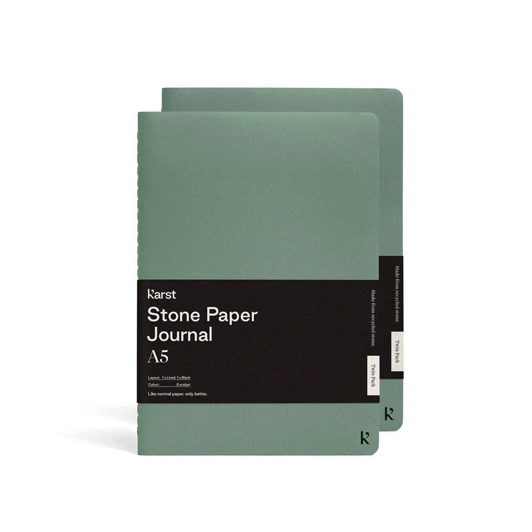 Stone Paper A5 Softcover Daily Journal Twin Pack