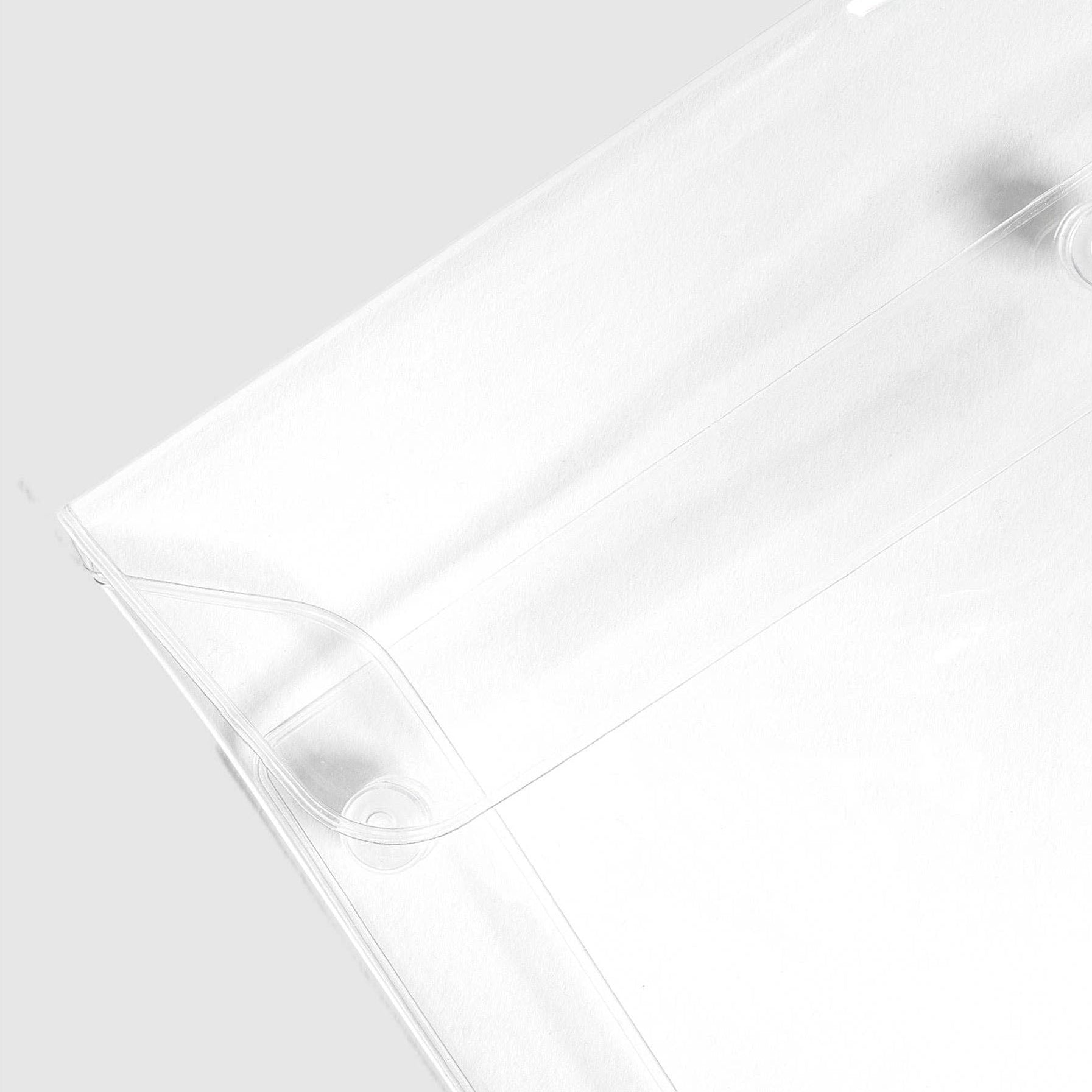 Large Clear Essentials Pouch with Snap Closure