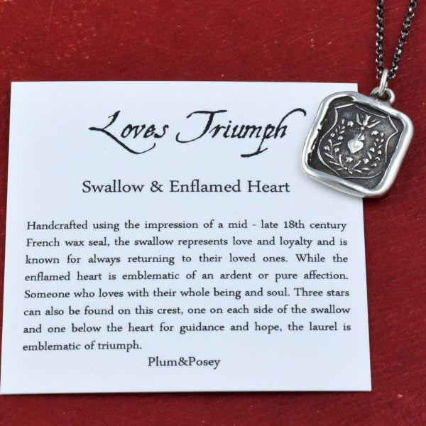 Love's Triumph Wax Seal Pendant