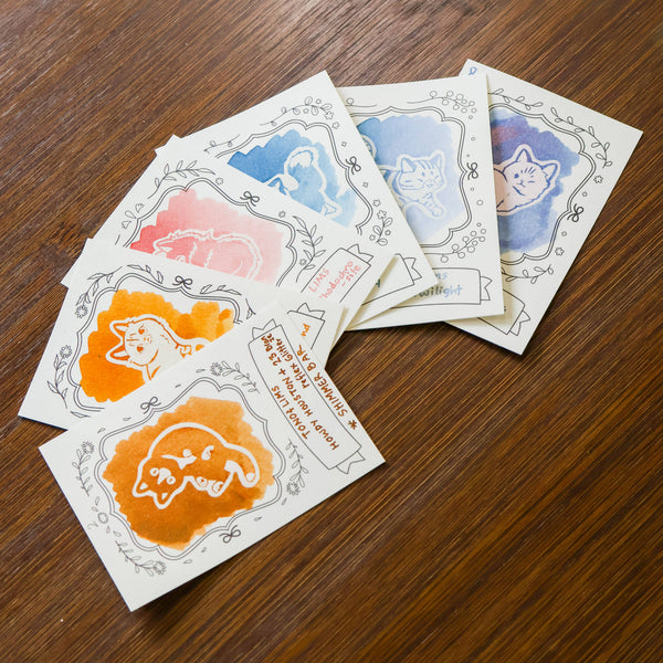 Neighborhood Cats Ink Swatching Cards