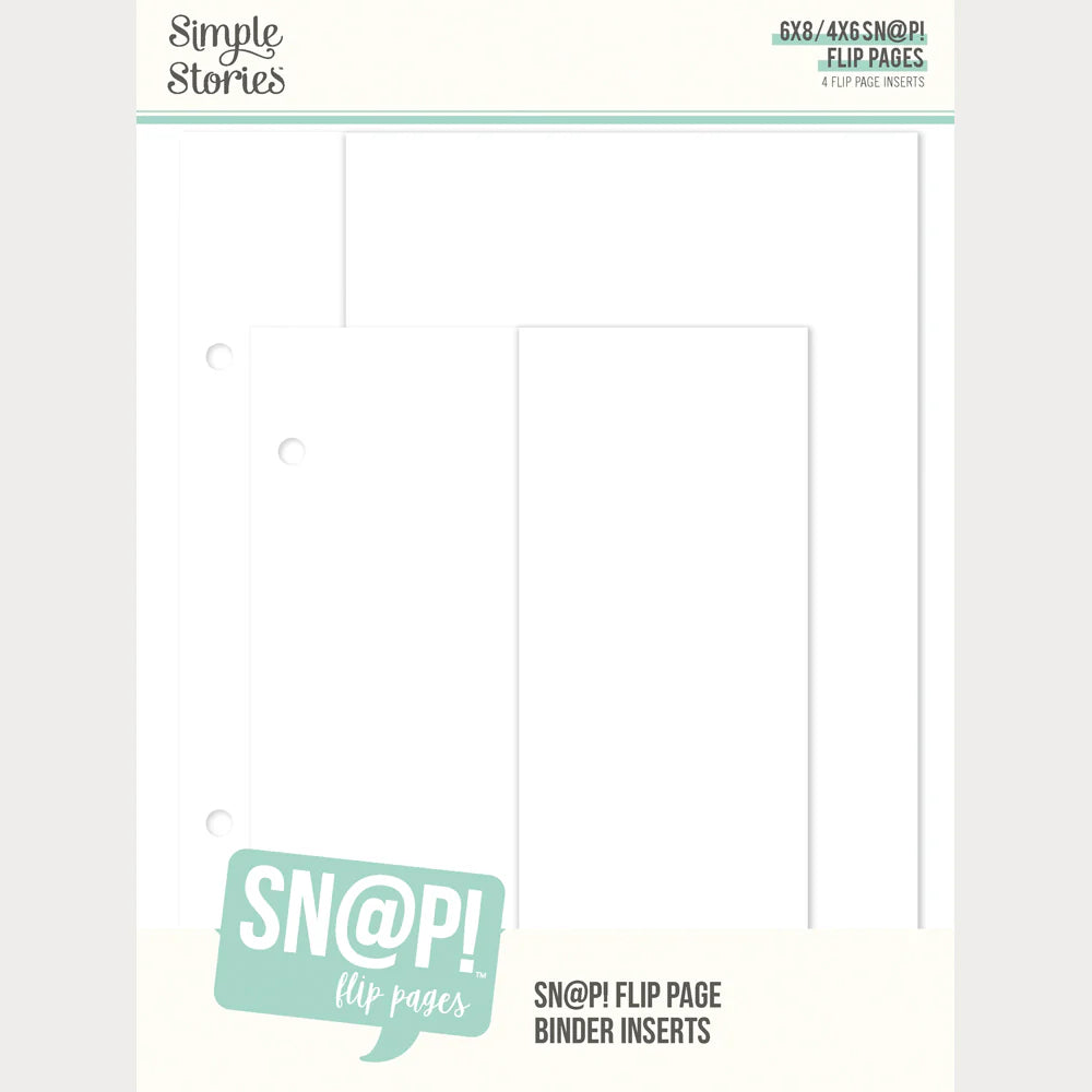 Interactive 4x6 / 6x8 Flip Page Binder Inserts | Sn@p!