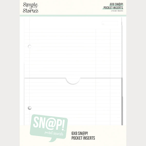 Ledger, Dot, and Grid 6x8 Pocket Page Binder Inserts | Sn@p!