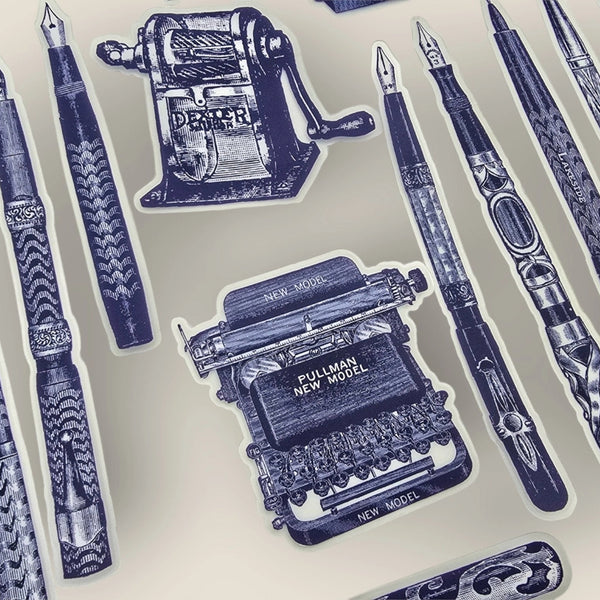 Fountain Pens Clear Sticker Set