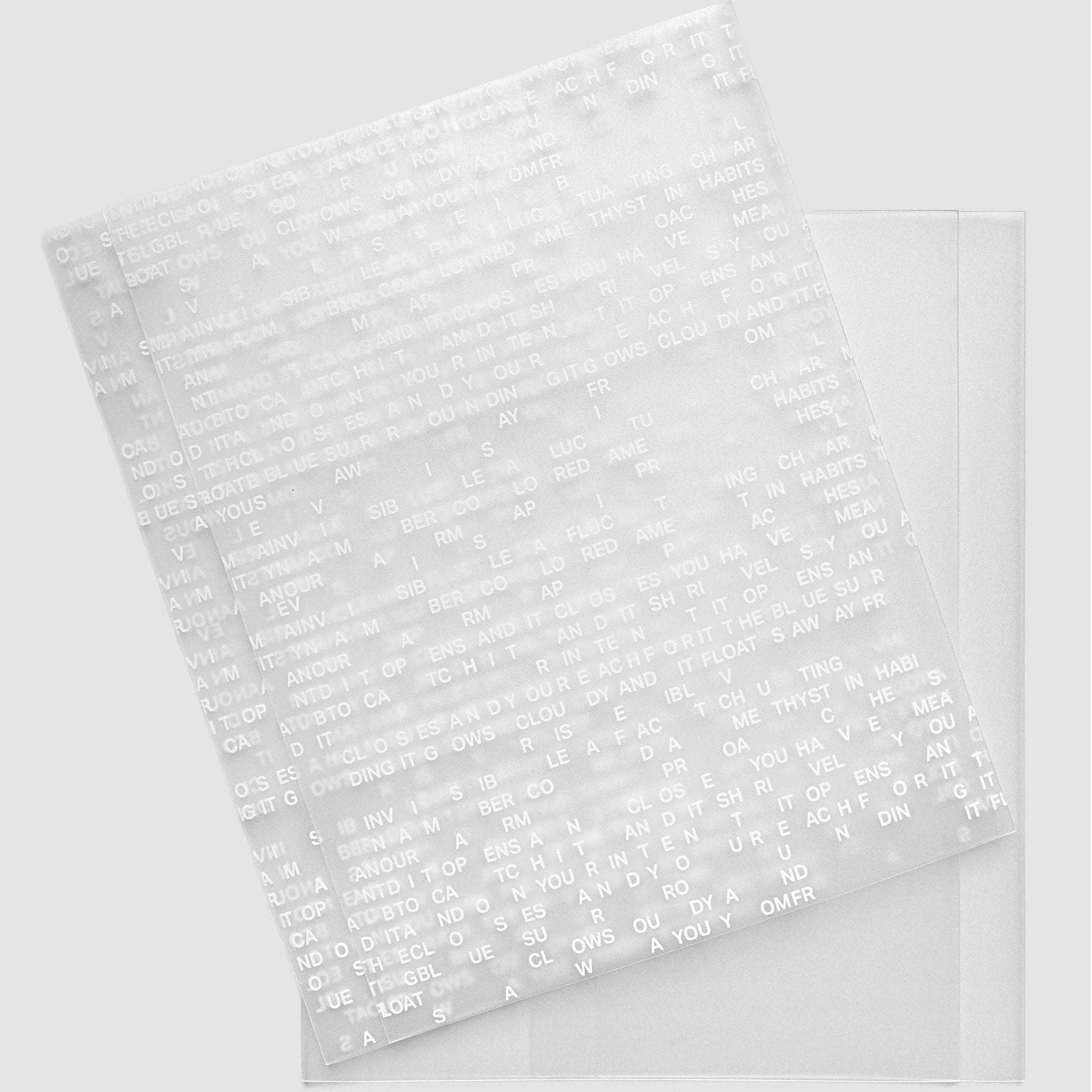 LeBlanc + Letters A5 Perfect Bound Notebook Cover Set