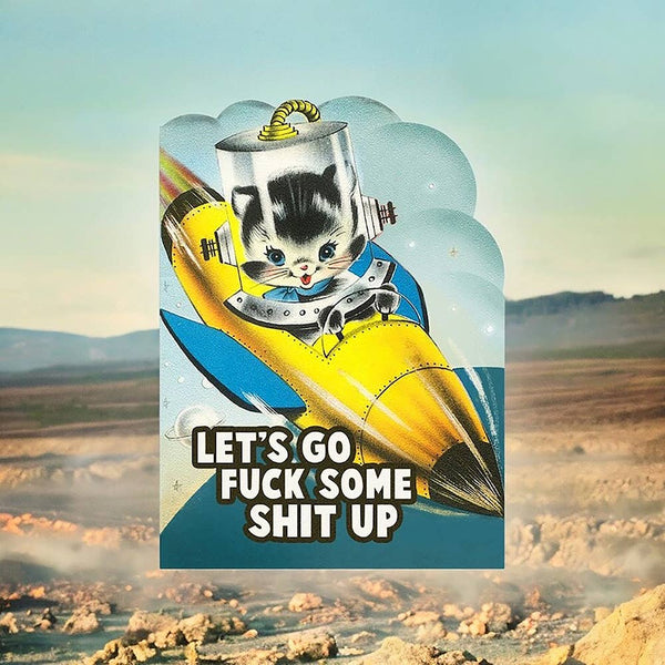 Fuck Shit Up Die-Cut Greeting Card