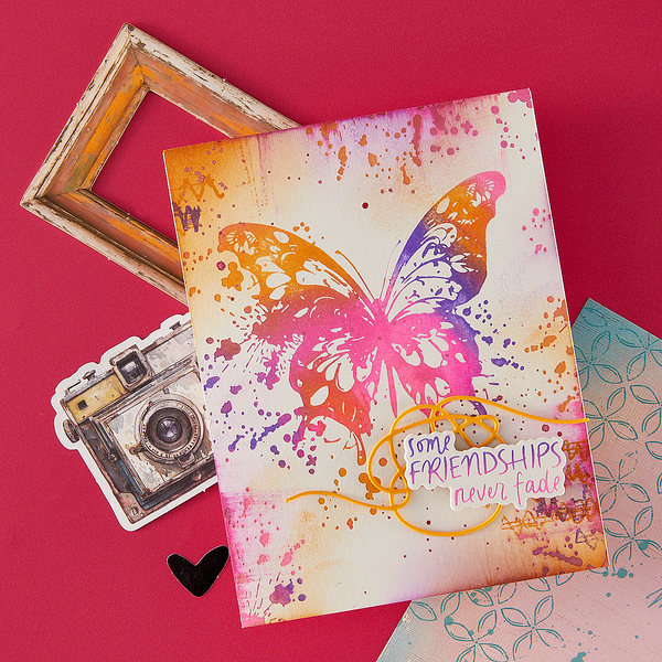 Butterfly Splatter Press Plate + Die Set