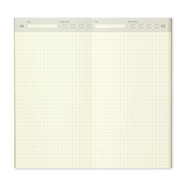 005 Daily Free Diary {undated} | Traveler's Notebook Refills {Regular Size}