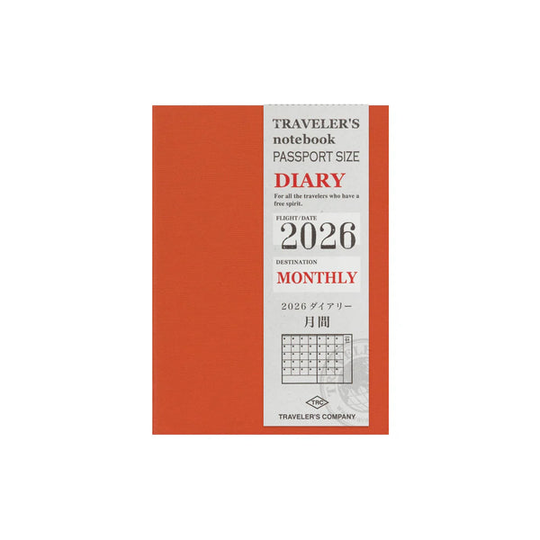 2026 Limited Edition Dated Monthly Calendar | Passport Size