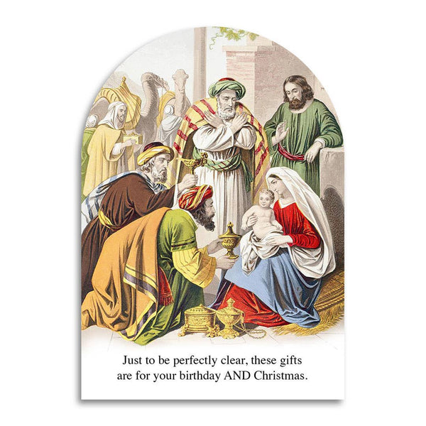 Birthday on Christmas Die-Cut Card