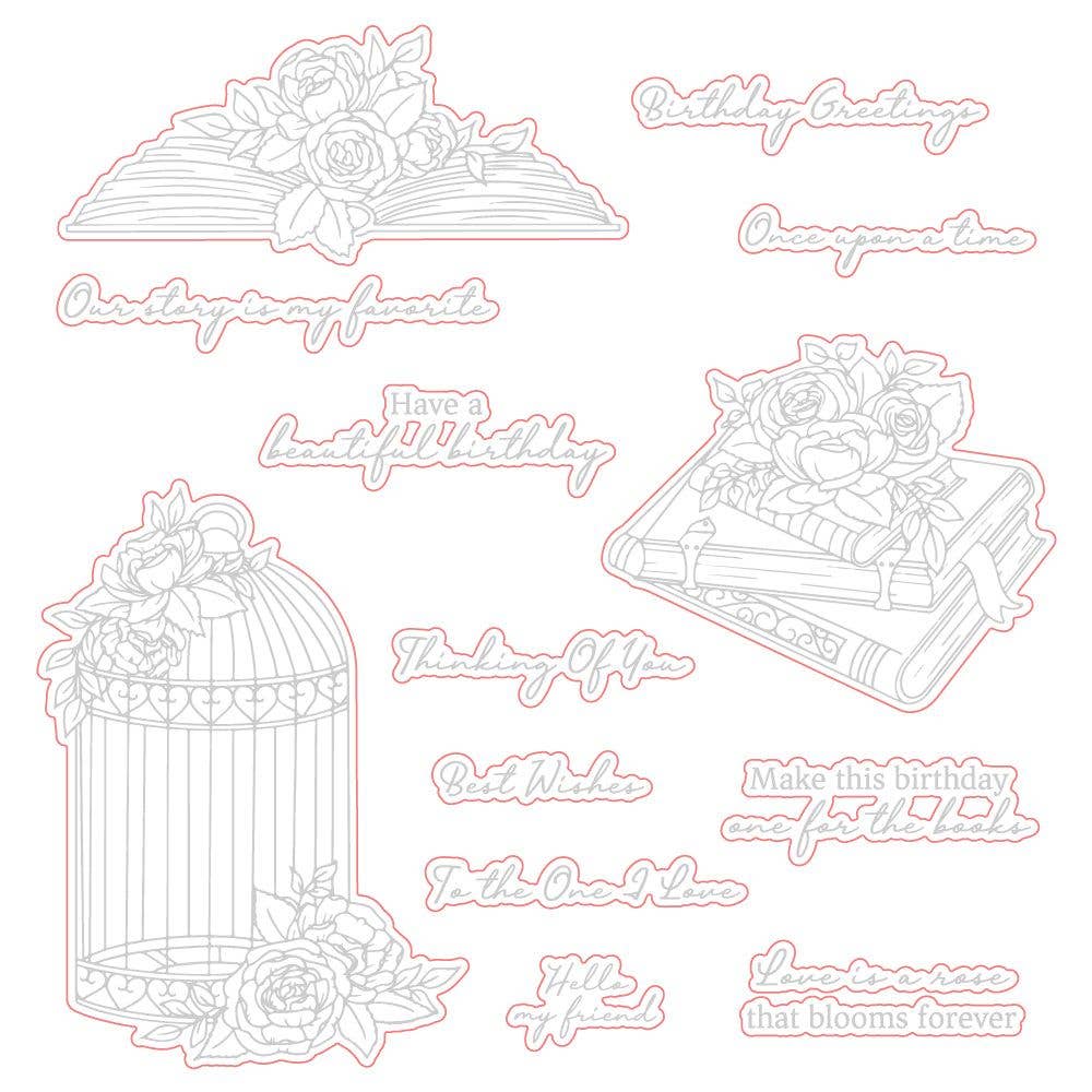 Love is a Rose Coordinating Die Set {Retired}