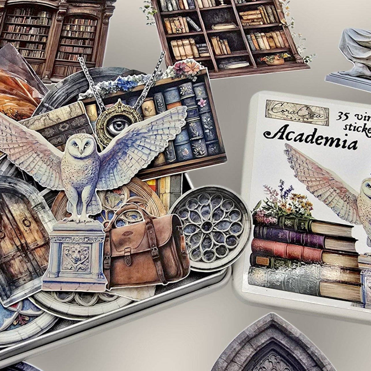 {coming soon!} Academia Sticker Tin Box