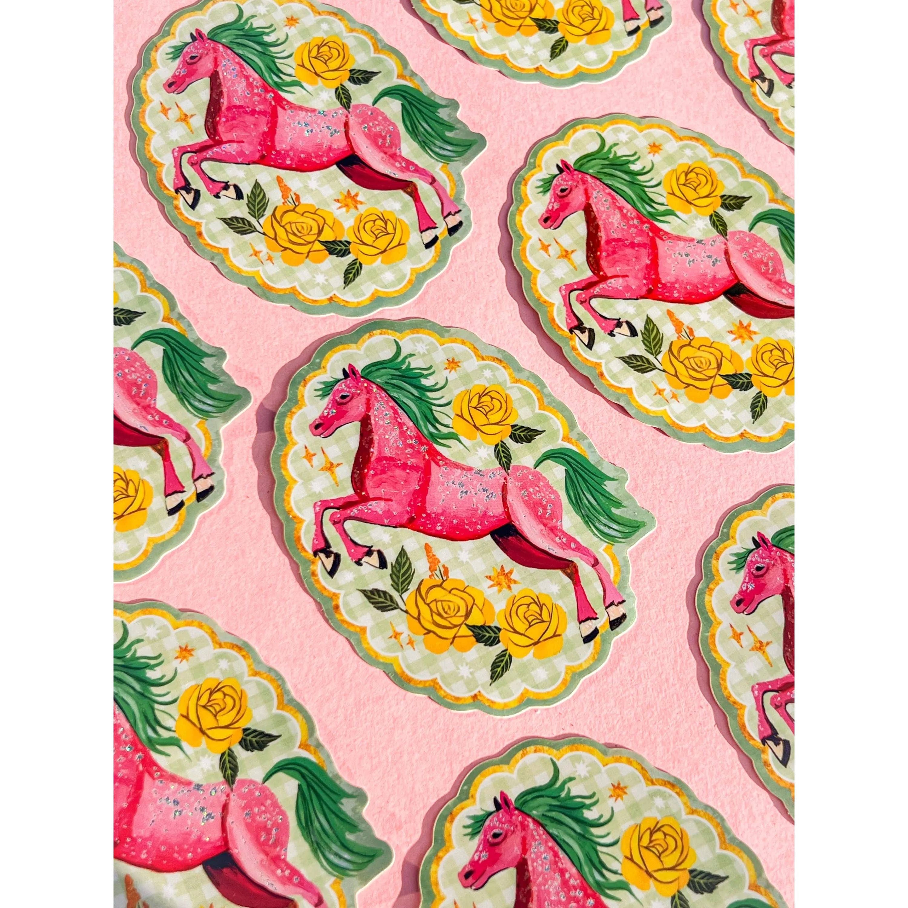 Sparkle Pony Glitter Sticker