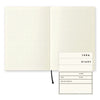 MD Cream A6 Grid Notebook