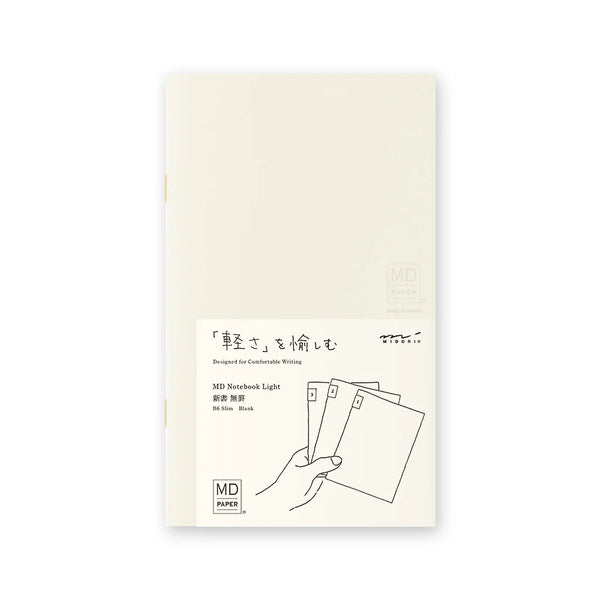 MD Cream B6 Slim Light Notebooks 3pk