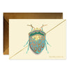 Teal Beetle Stationery Boxed Cards Set {clearance]