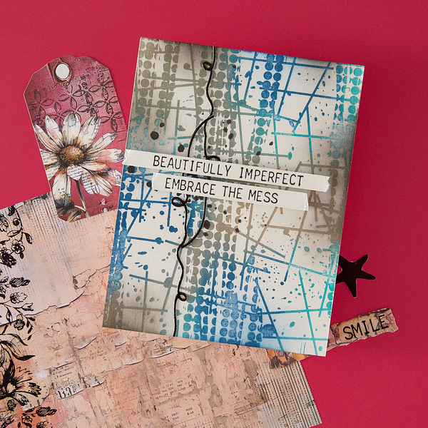 Grungy Background Press Plate