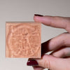Vitruvian Woman Wooden Stamp