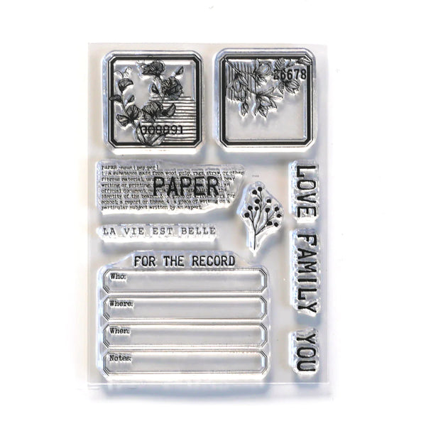Paper Love Clear Stamp Set