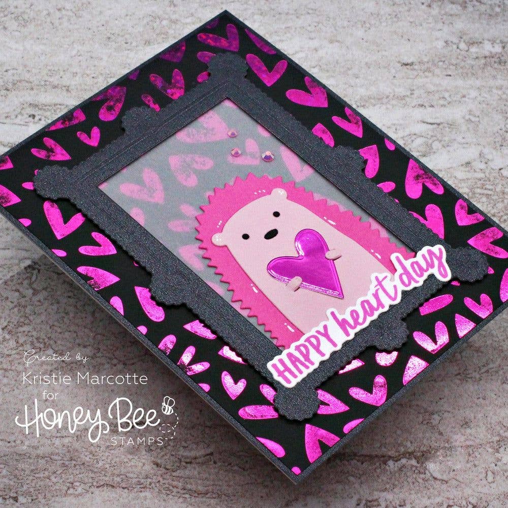 Foiled Fluttering Hearts A2 Press Plate {Retired}