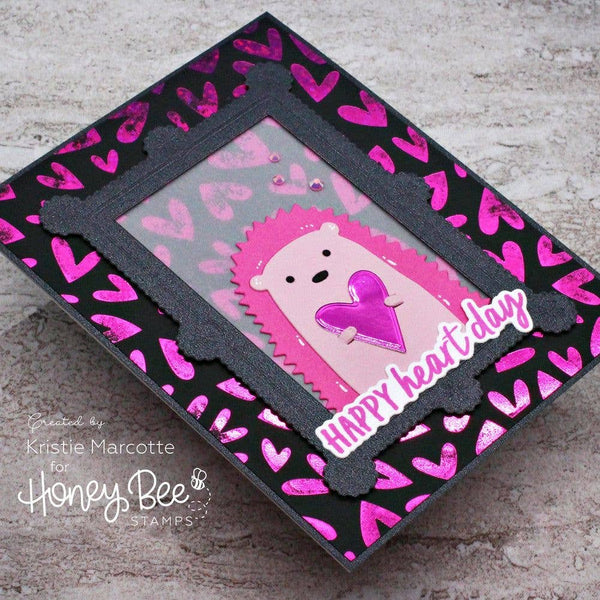 Foiled Fluttering Hearts A2 Press Plate {Retired}