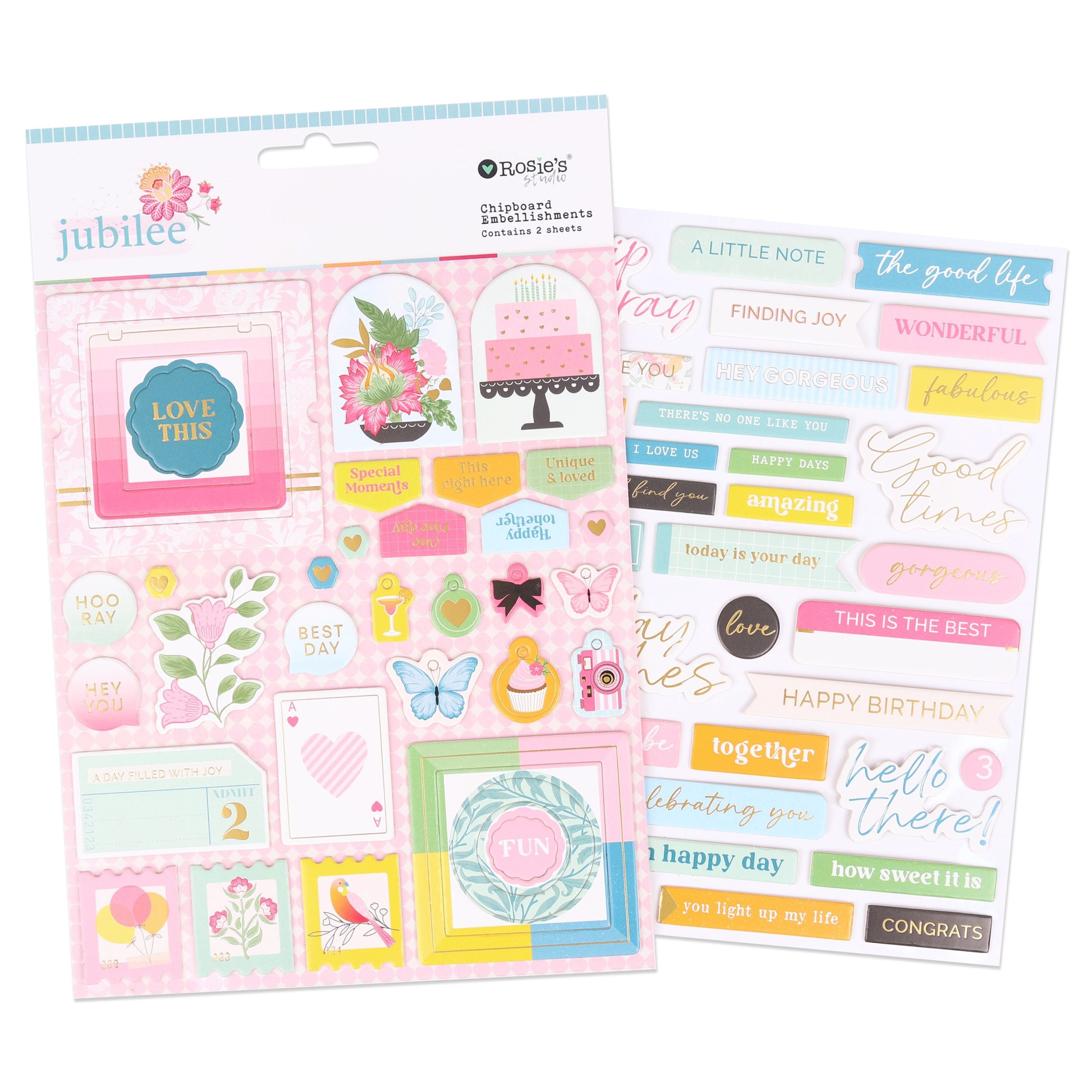 Jubilee Chipboard Stickers | Maker Mania 13