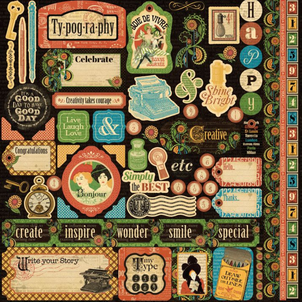 Typography Collection Keepsake Kits