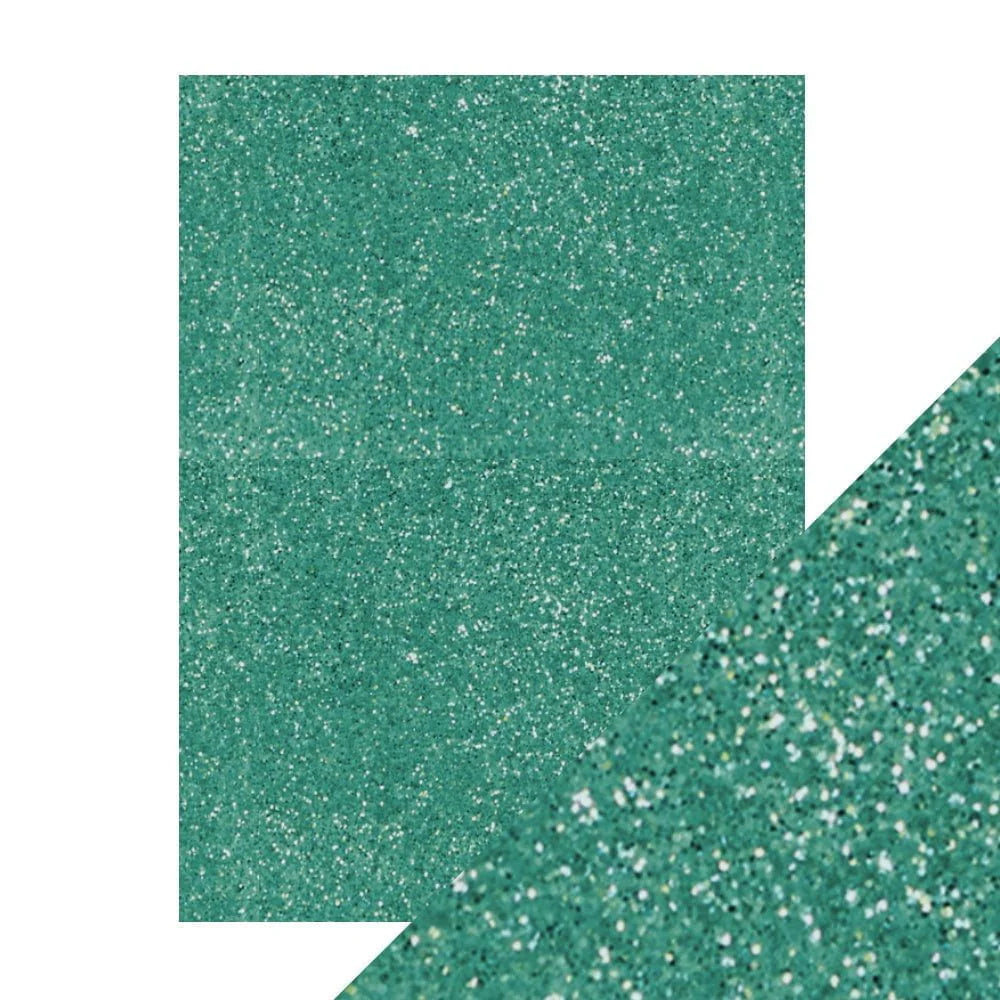 Turquoise Lake 8.5x11 Glitter Cardstock 5pk
