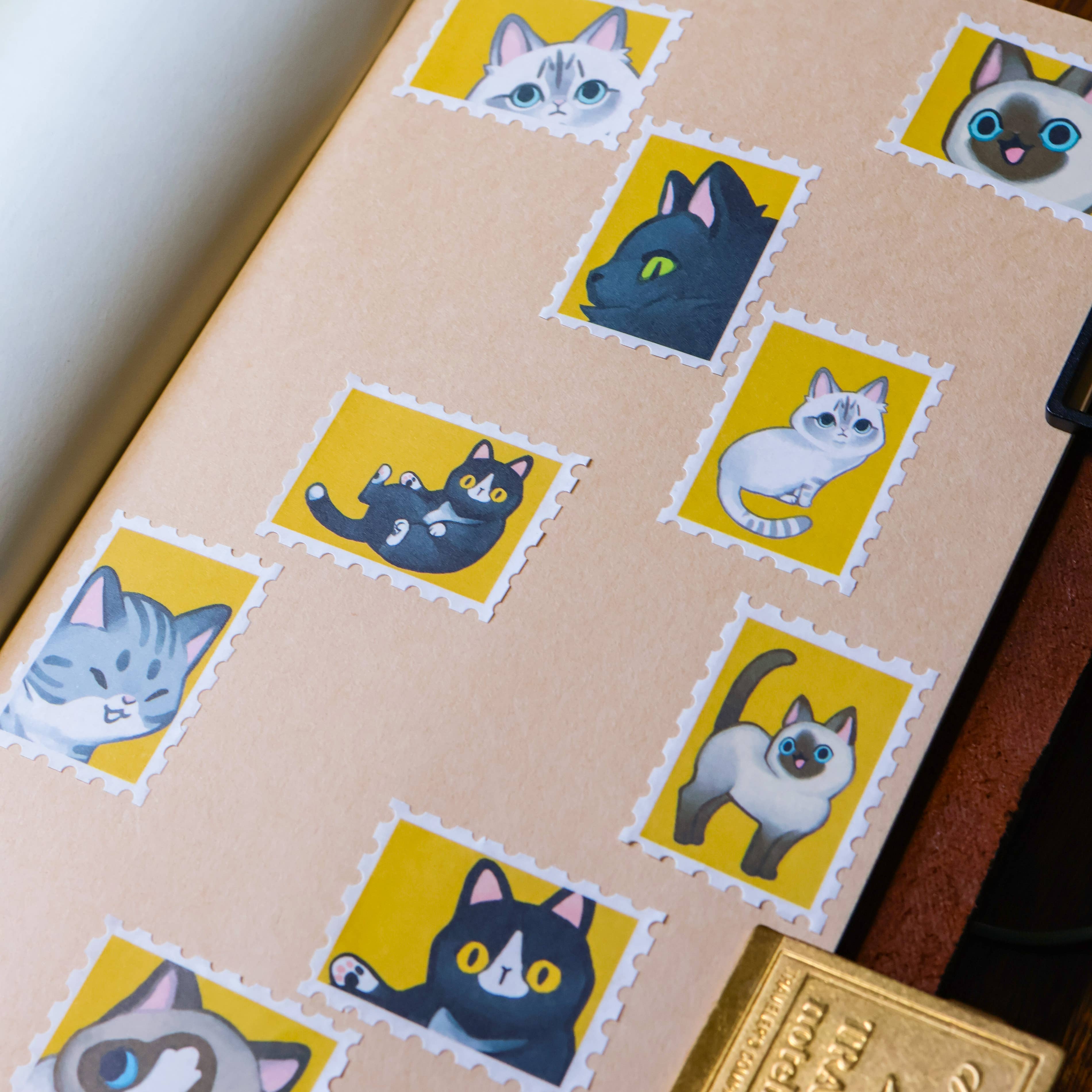 Candid Cats Stamp Washi Tape