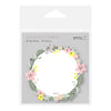 Floral Wreath Die-Cut Sticky Notes