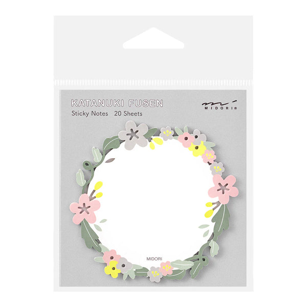 Floral Wreath Die-Cut Sticky Notes