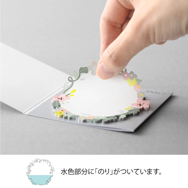 Floral Wreath Die-Cut Sticky Notes
