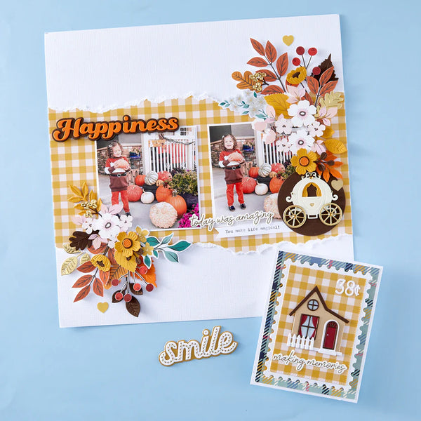 Happiness Sentiments Press Plate + Die Set | Storytelling Collection