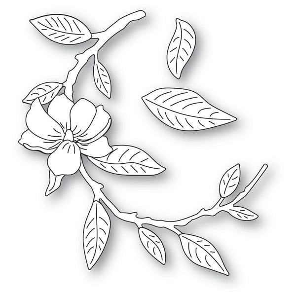 Curved Magnolia Branch Die Set
