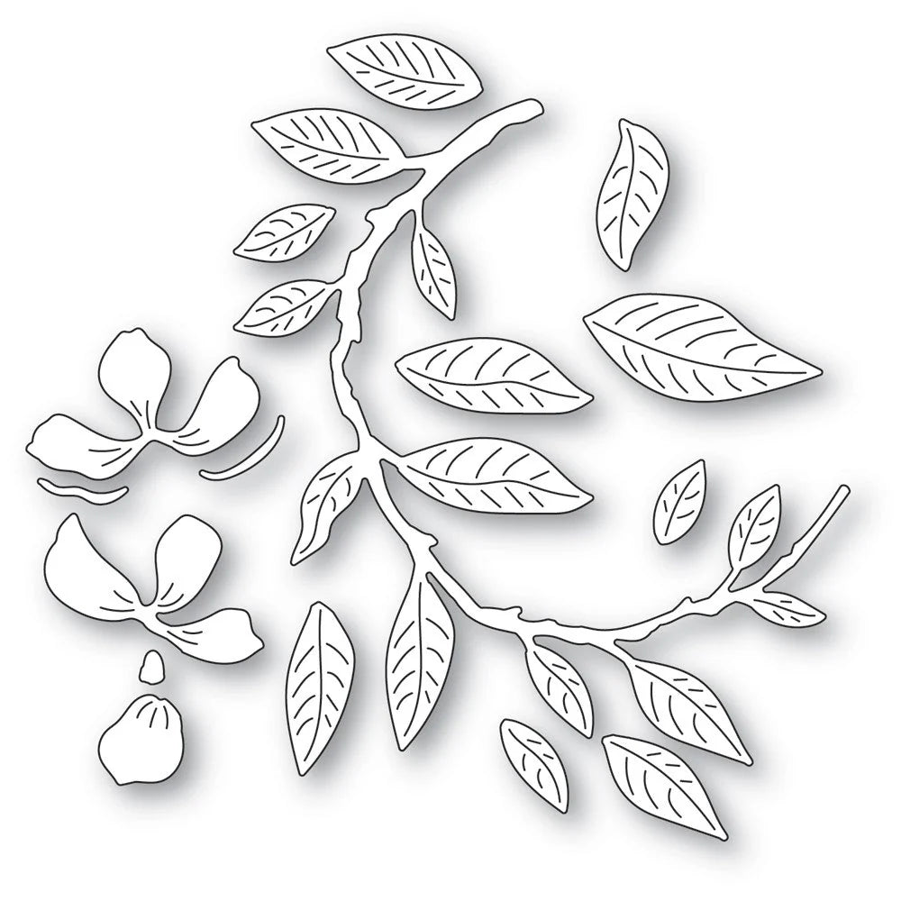 Curved Magnolia Branch Die Set