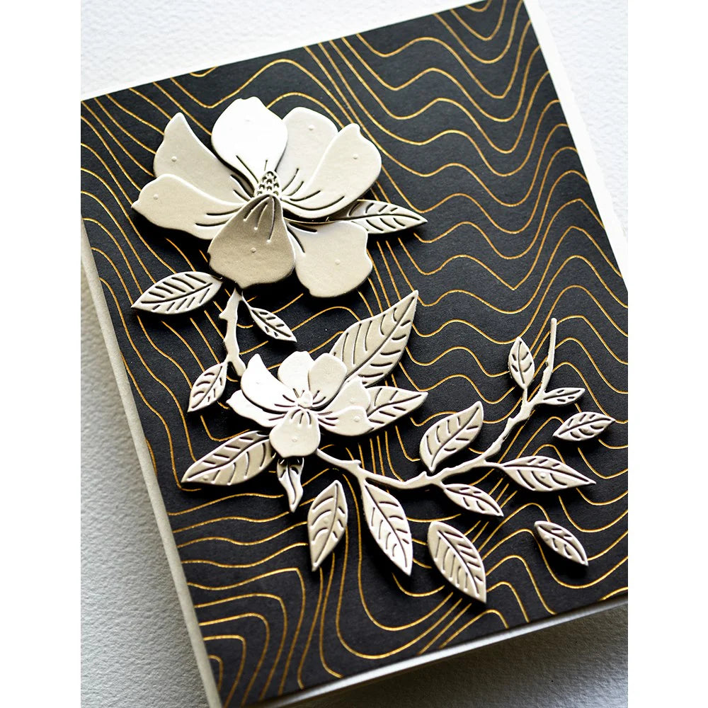 Curved Magnolia Branch Die Set