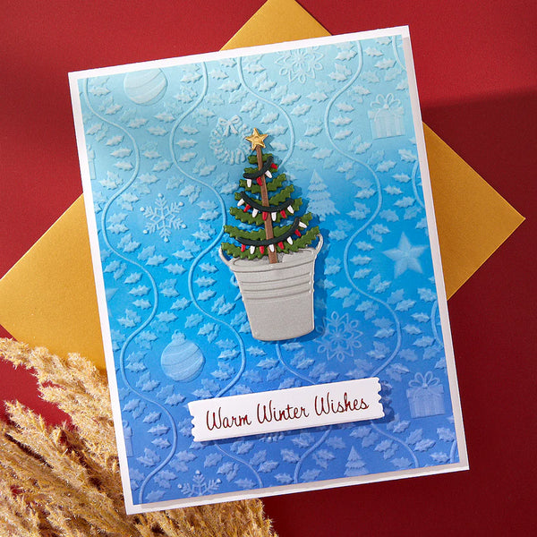 Country Christmas 3D Embossing Folder | Annie Williams
